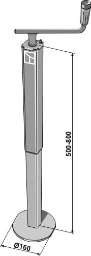 667-500 Stützfuss 50x50 - 500kg