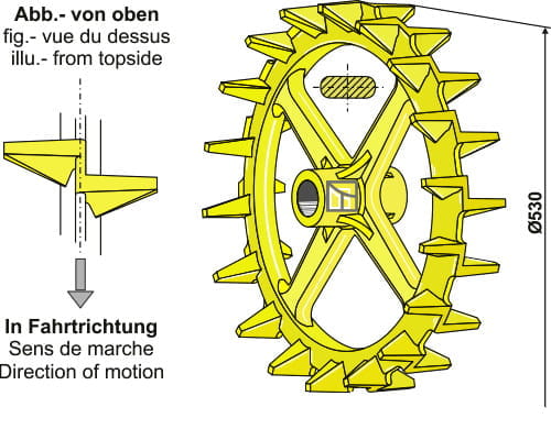 BL30218 Nockenring Ø530 mm - passend zu Väderstad 101005