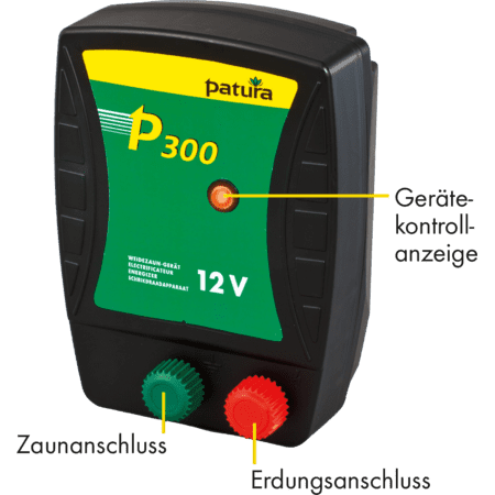Patura electric fence energizer P300 - 12V