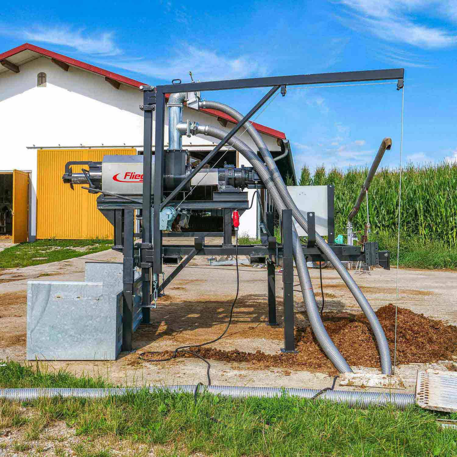 Fliegl Gülleseparator »Small« Komplettset mit Gestell – 20 m³/h, 5,5 kW