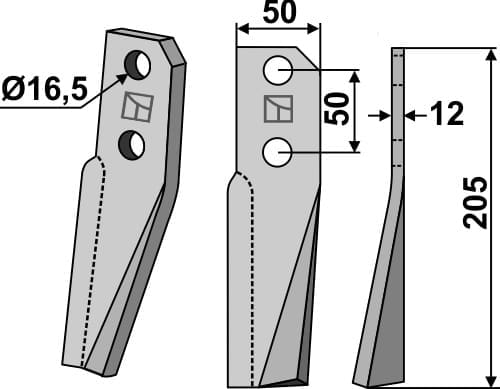 BL5385 Rotorzinken R - passend für Kuhn 519165