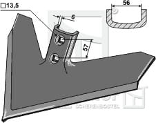BL2235 Gänsefußschar 050-PWV-1800 John Deere