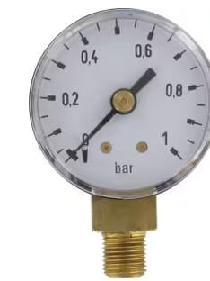 Manometer Ø40 0-1 bar ⅛" bottom - dry