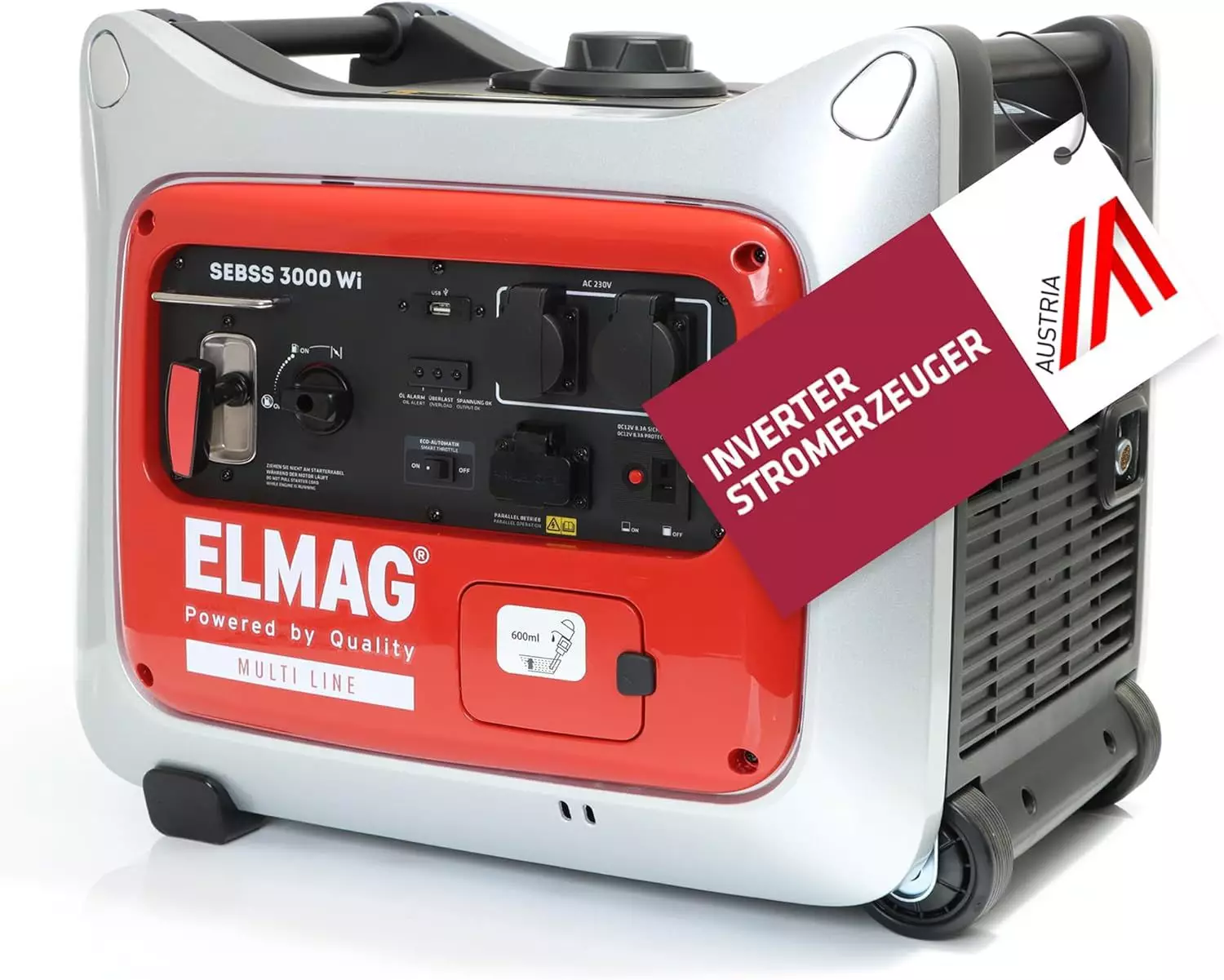 Inverter Stromerzeuger SEBSS 3000Wi mit YAMAHA-Motor MZ175 (super-schallgedämmt)