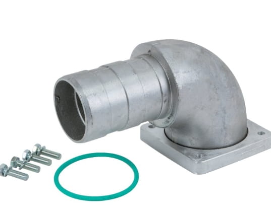 Jurop Luftförderersatz drehbar Ø 76mm gebogen 90°, Ø 76 mm