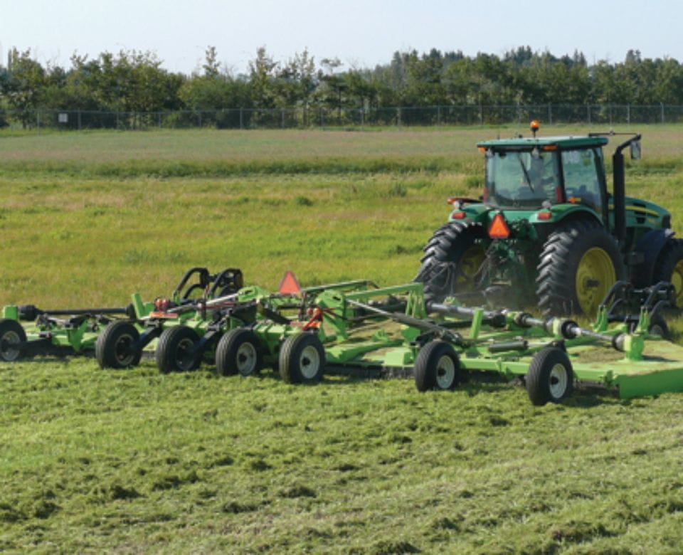 Schulte FX-742 sickle mower – the world's largest sickle mower | 12.80 m cutting width