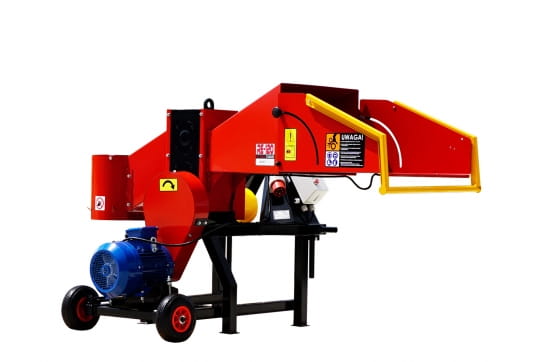 Remet RE-120 Wood Chipper – Electric 7.5 kW & PTO | Wood shredder up to 12 cm diameter