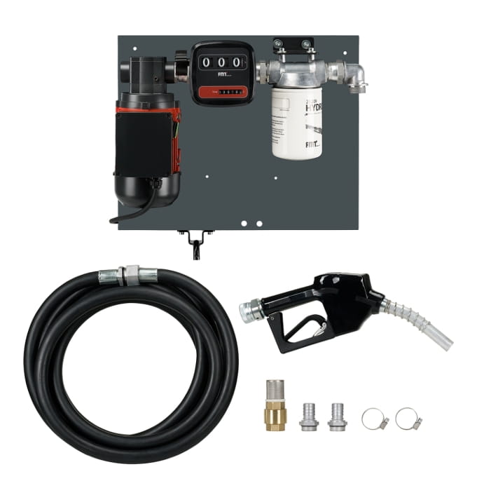 Pressol Industrie Flügelzellenpumpen Set FZP 65 l/min 230V mit Diesel-Filter & Automatik-Zapfventil 6m