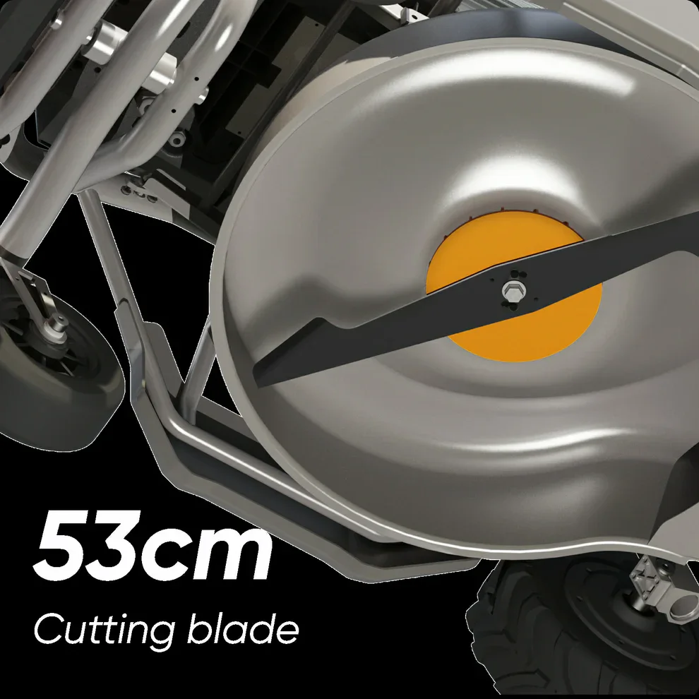 Mowrator S1 2WD – RC Rasenmäher für 3000 m² mit 12Ah Akku | Fernbedienung & 53 cm Schnittbreite