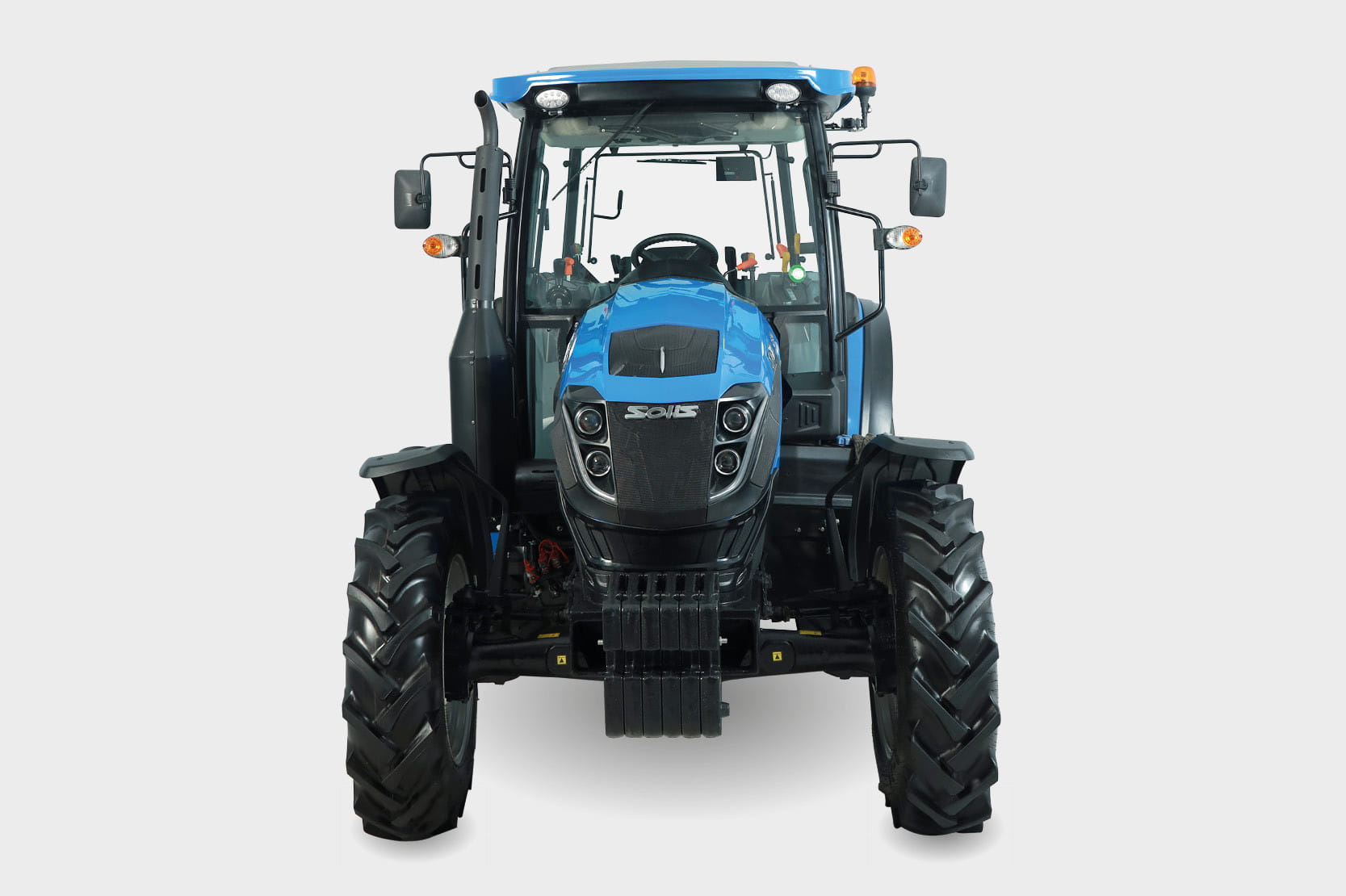 Tracteur Solis 75 Stage V avec cabine – 75 ch, transmission intégrale, boîte de vitesses 20+20