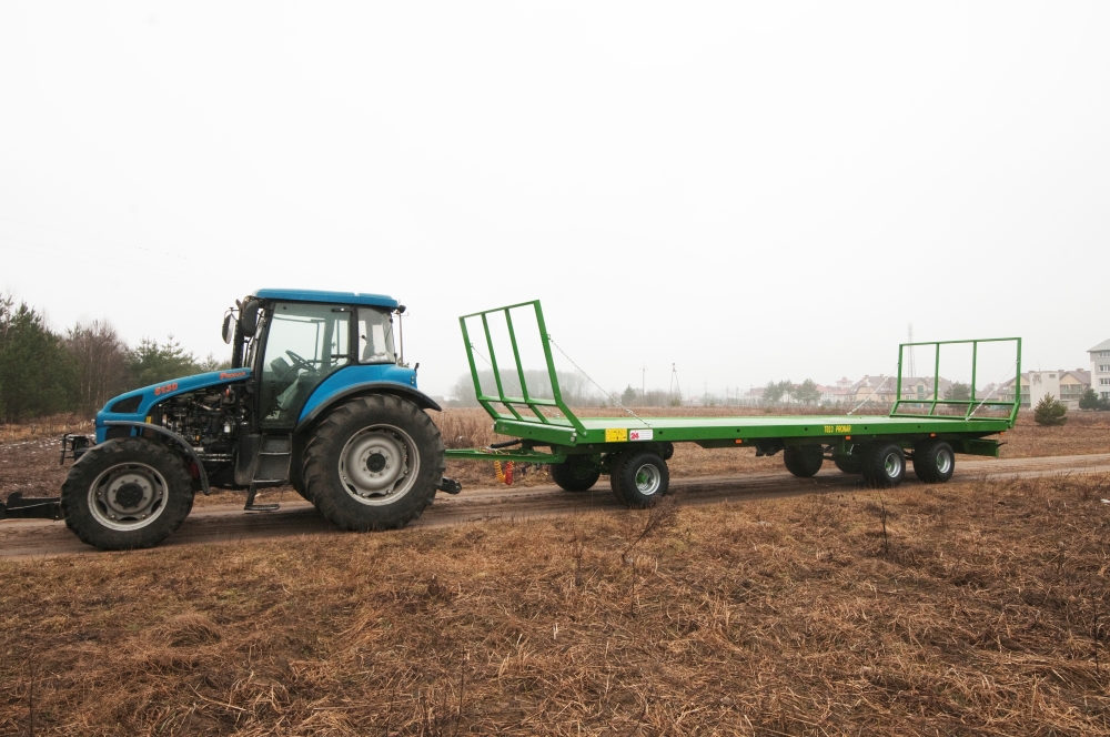 tractor,  schlepper,  blaues traktorm,  grüner anhänger,  landwirtschaftliche ausrüstung