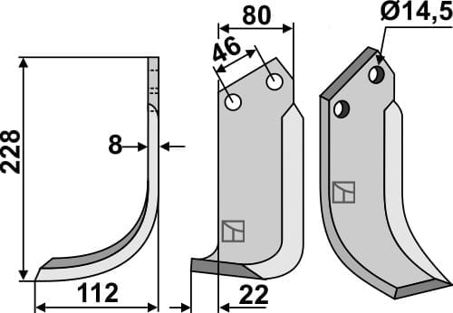 BL5113 Fräsmesser L - passend zu Dondi / Maletti / Ferri