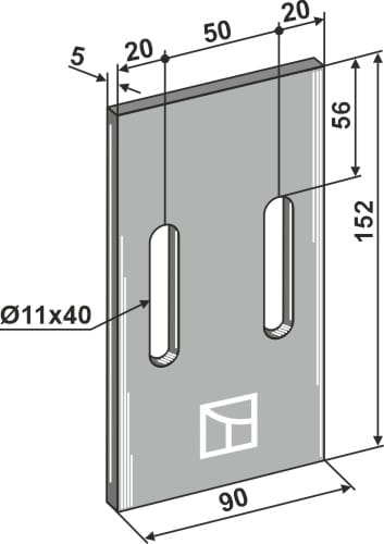 BL3079 Abstreiferblech - passend zu Eberhardt 300142