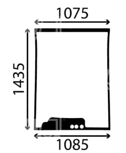 Weidemann front windscreen - cab LK116