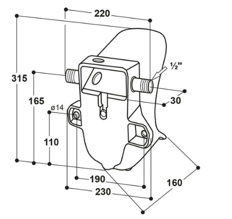 Suevia pig drinking trough model 95U
