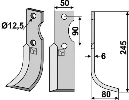 BL4793 Fräsmesser R - passend zu Bertolini 12522