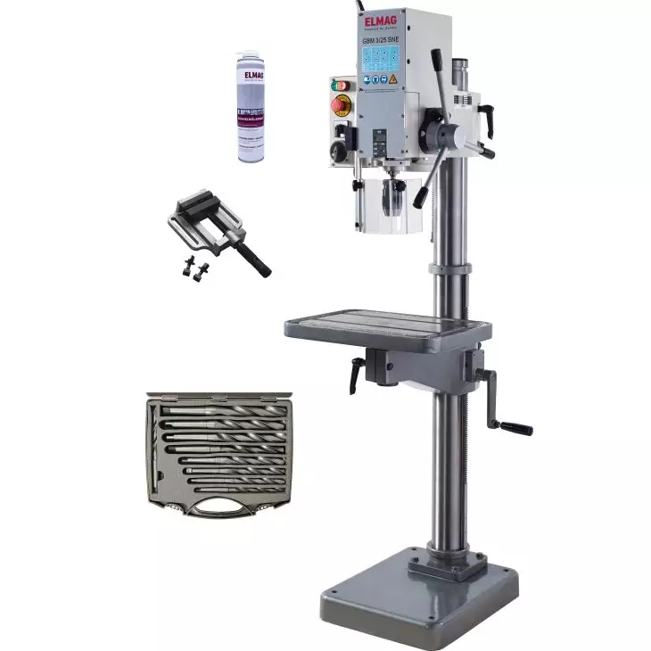 Elmag Profi Getriebe Tischbohrmaschine 900/650 W - Set