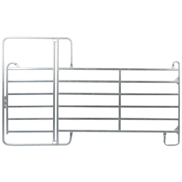 AKO Panel-Zaunelement 3,6 m mit integriertem 1-m-Tor | Inklusive Kettenverschluss und Verschlussriegel