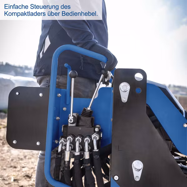 Scheppach MKL730 Raupen-Kompaktlader – 8,5 PS Benzinmotor, 200 kg Ladekapazität, E-Start, 740 mm Spurbreite, 80L-Ladeschaufel