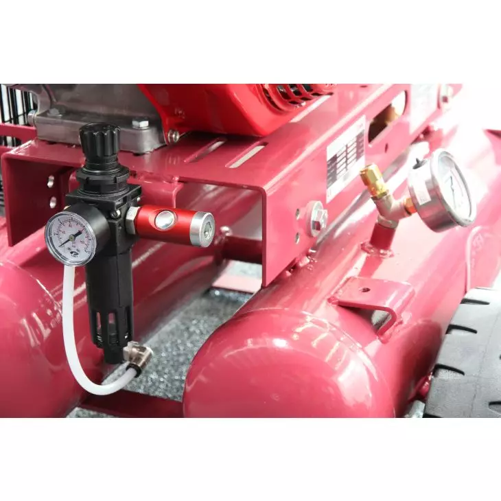 ELMAG® TIGER BENZ – mobile gasoline compressor with HONDA GX160 engine. 230 l/min, 10 bar, 2 x 11 l tanks