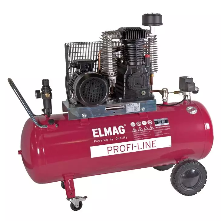 ELMAG Kolbenkompressor PL-H 800/15/200 D, 560 l/min, 15 bar, 200 l Kessel, fahrbar