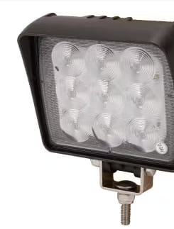 Arbeitsscheinwerfer LED, 18W, 2160lm, eckig, 12/36V, 142x58,1x122mm Deutschstecker, Flutlicht