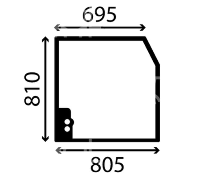 Windscreen - suitable for Volvo ECR28, ECR38