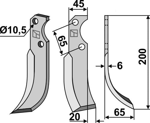 BLFOR-06R Fräsmesser R - passend zu Fort