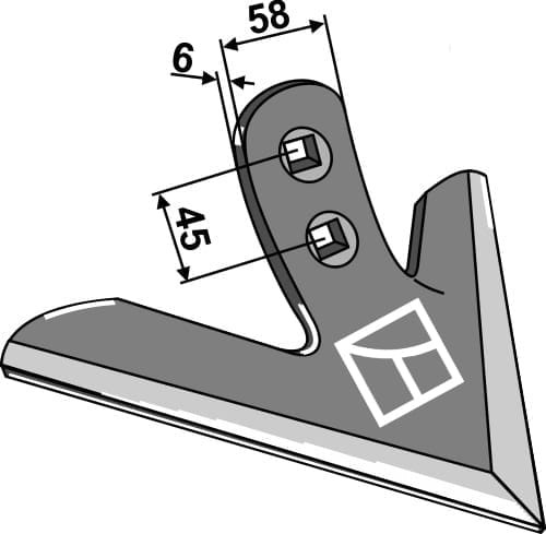 BL101.8031 Gänsefußschar 300mm - passend zu Clemens