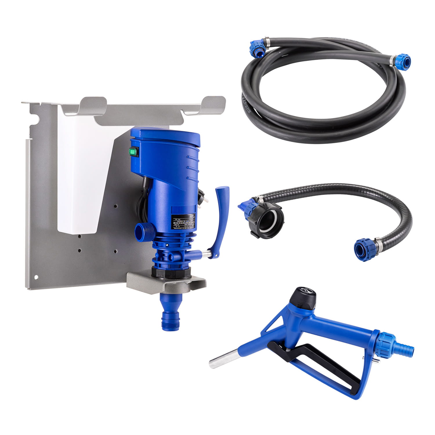 Pressol AdBlue® Pumpenset PREMAxx 48 l/min für IBC & Fass – 230V AdBlue® Förderpumpe mit Zapfventil