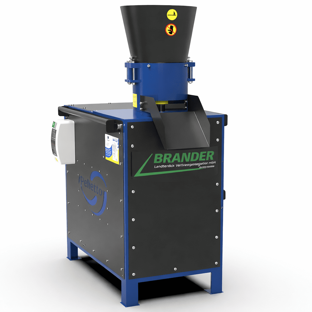 Pelletpresse 200 kg/h – 7.5 kW 400V | Profi-Granulator für Futterpellets & Heizpellets