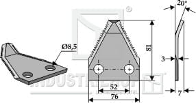 BL29587 Futtermischwagenmesser