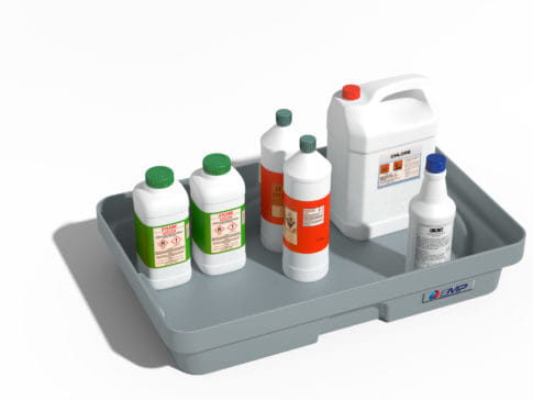 EMP Auffangwanne 20 L - ergonomisch geformt | Farbe: grau, ohne Gitterrost