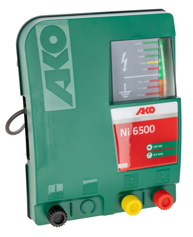 AKO Ni 6500 Profi Weidezaungerät | 230 Volt Netzgerät | 9 Joule | Für Wolfsabwehr & lange Zaunanlagen