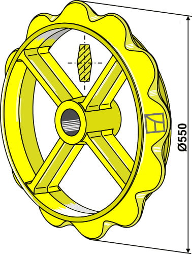 BL30232 Cambridgering Ø550 mm - passend zu Väderstad Rexius / Rollex 101080 / 441750