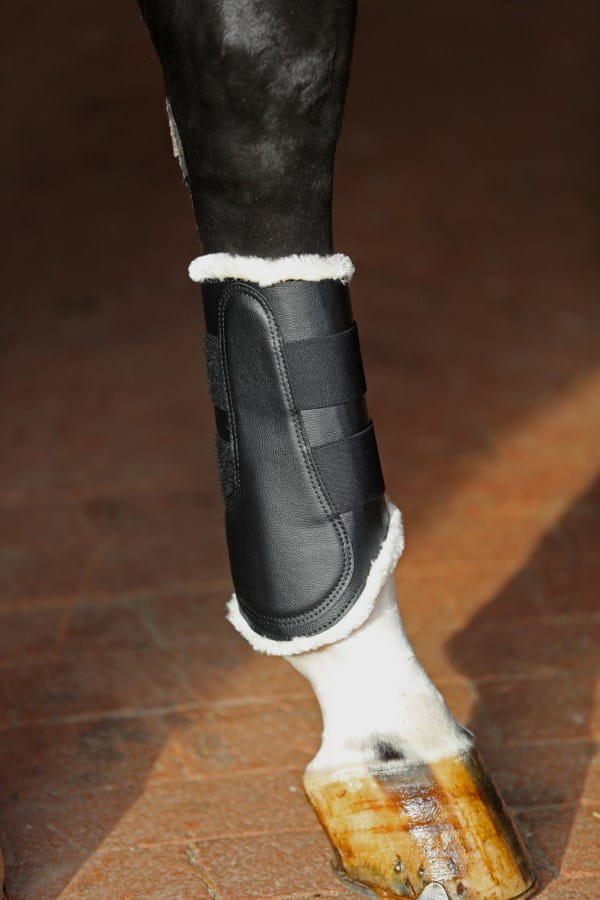 2x Kerbl Dressage Boots Fleece - Protection for horse legs and tendons