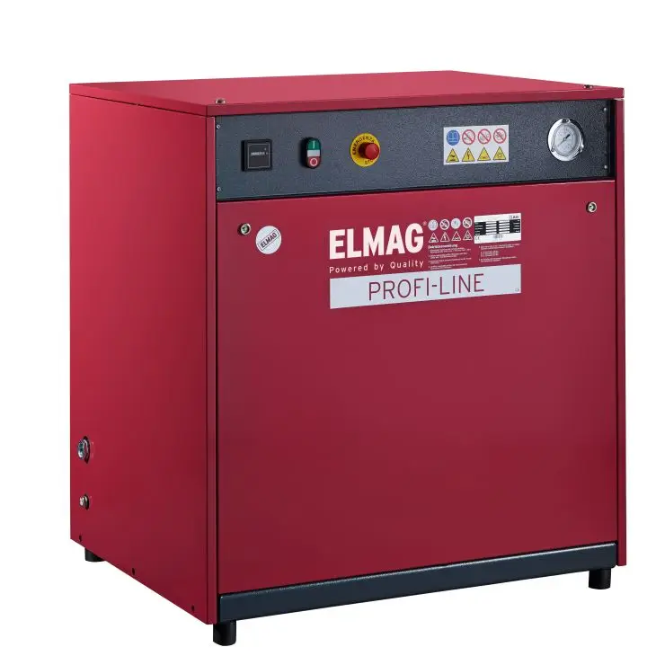 Druckluftkompressor, Elektrischer Kompressor, Rot, Industriegerät, Profi-Line