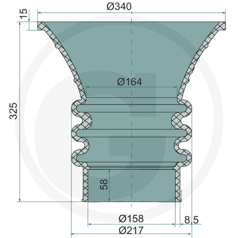 Andocktrichter Premium 10"