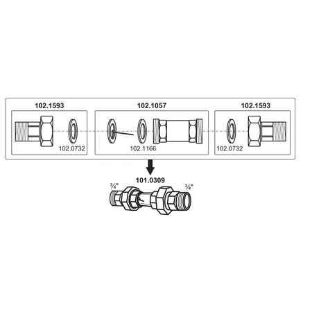 Patura Durchflussanzeige, Anschluss 1"