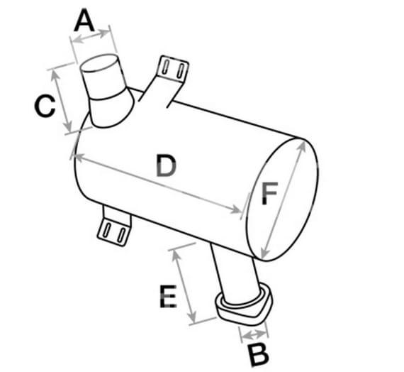 Silencer - suitable for MF 1694963M5 / 1694963V5