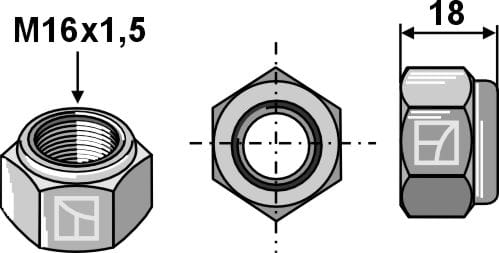51-1016 Self-locking hex nut