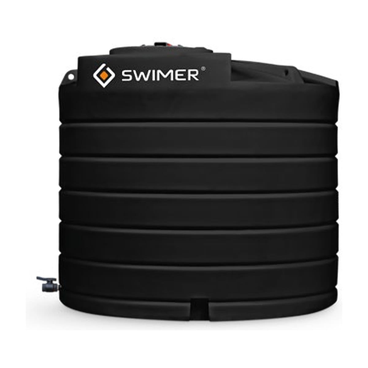 Schwimmbecken-Tank, Standschwimmbad, Schwarz, Runder Tank, Swimmer