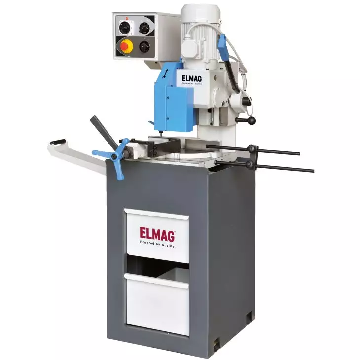 Elmag MKS 315 PROFI Metall-Kreissäge - mit Stahlblechsockel, HSS-Sägeblatt und Kühlmittel im Set