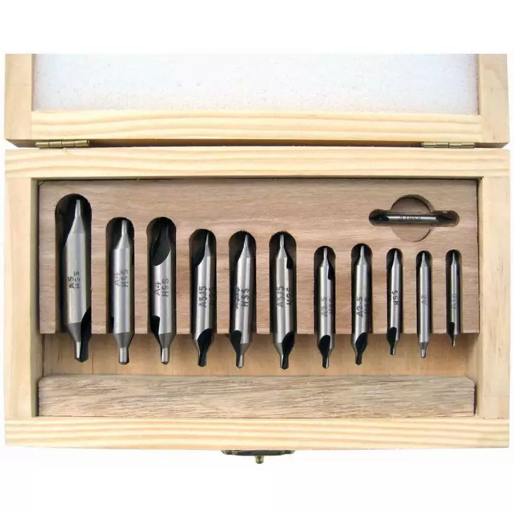 werkzeug, bohrer, fräser, senker, set
