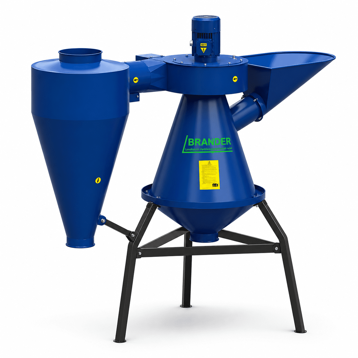 Getreide Luftseparator bis 15 t/h – Aerodynamischer Kornreiniger mit Zyklon
