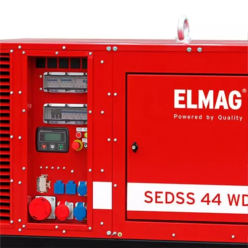 Notstromaggregat, Dieselgenerator, Rot, SEDSS 44 WD, Steckdosen