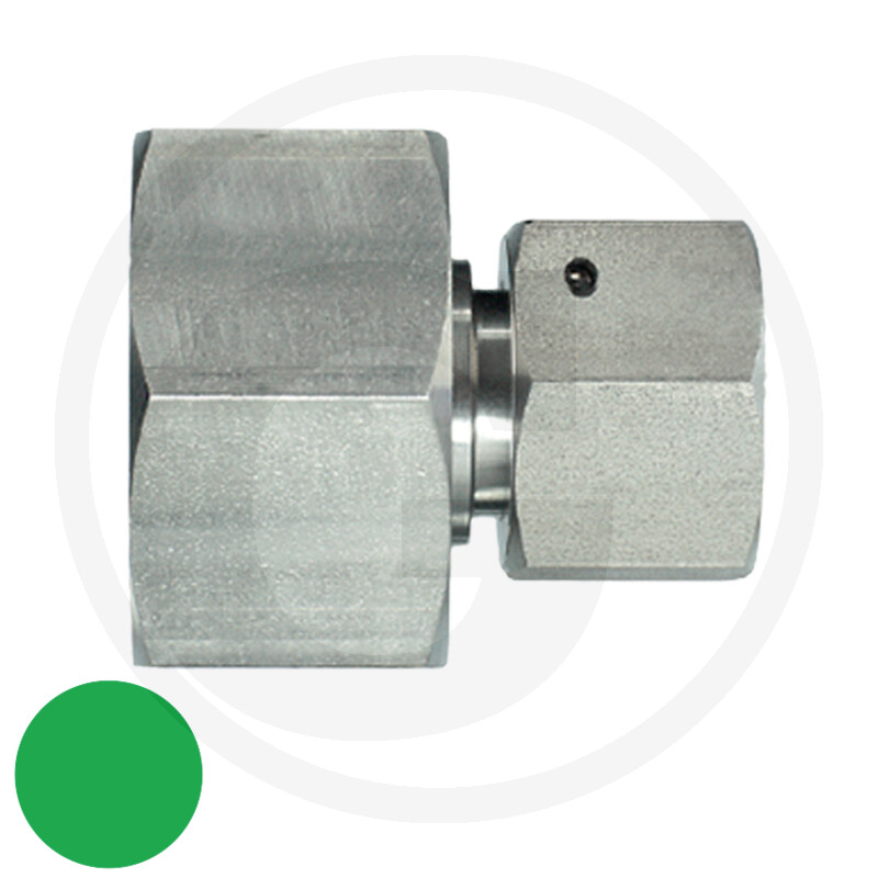 Metallverschraubung, Sechskantfitting, Silberfarben, Rohrverbinder