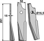 BL5429 Rotorzinken, linke Ausführung - Passend Kuhn 523250