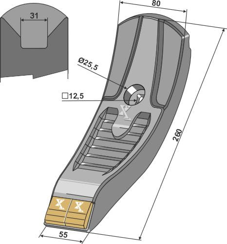 Point tip - Carbide