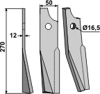 BL5415 Rotorzinken, linke Ausführung - passend für Kuhn	519339